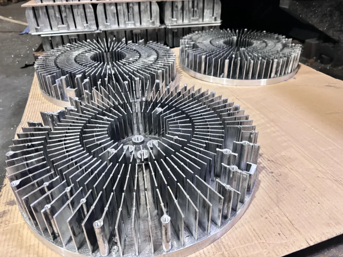 Raw forged round heatsinks