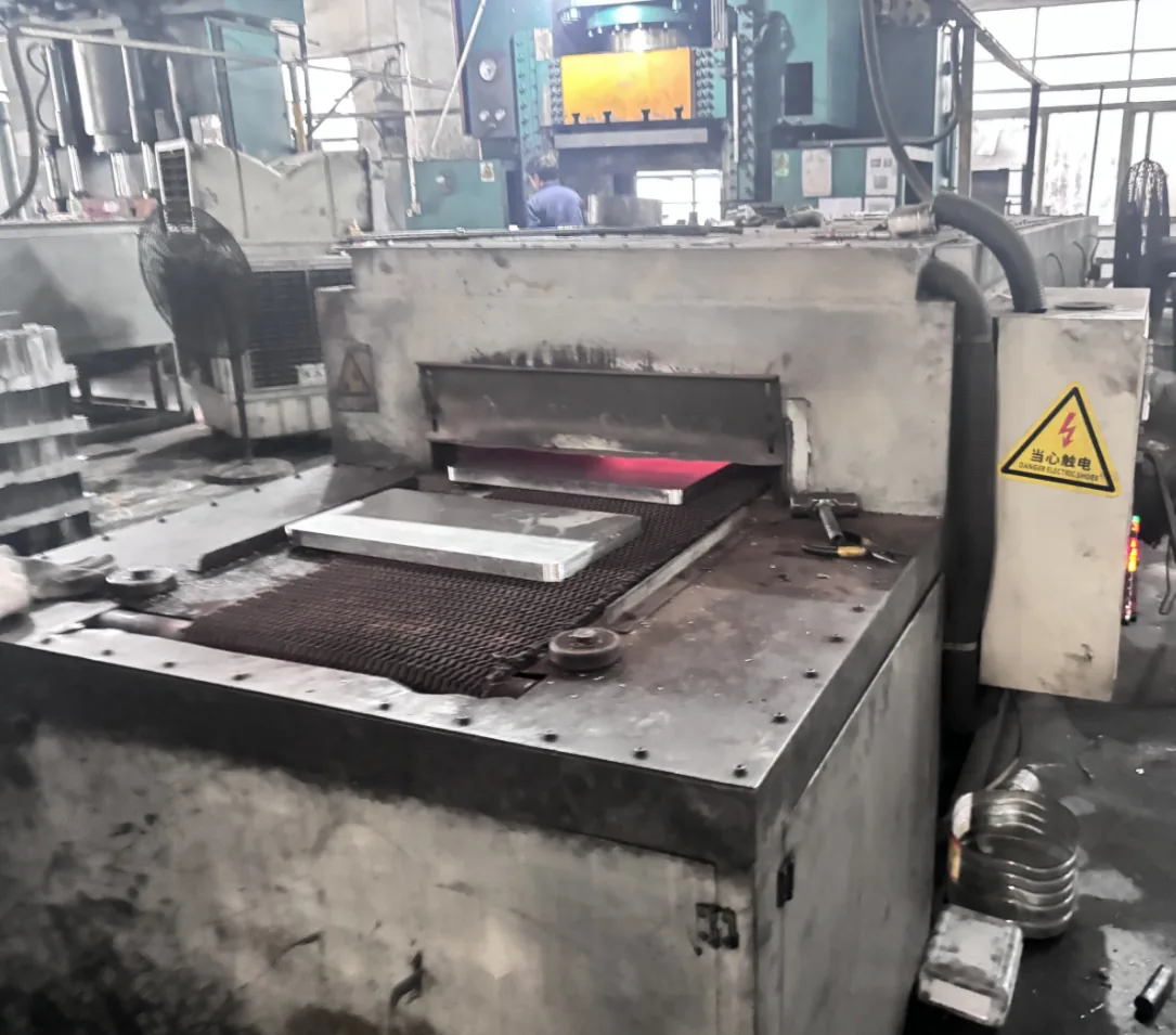 Billet heating before forging