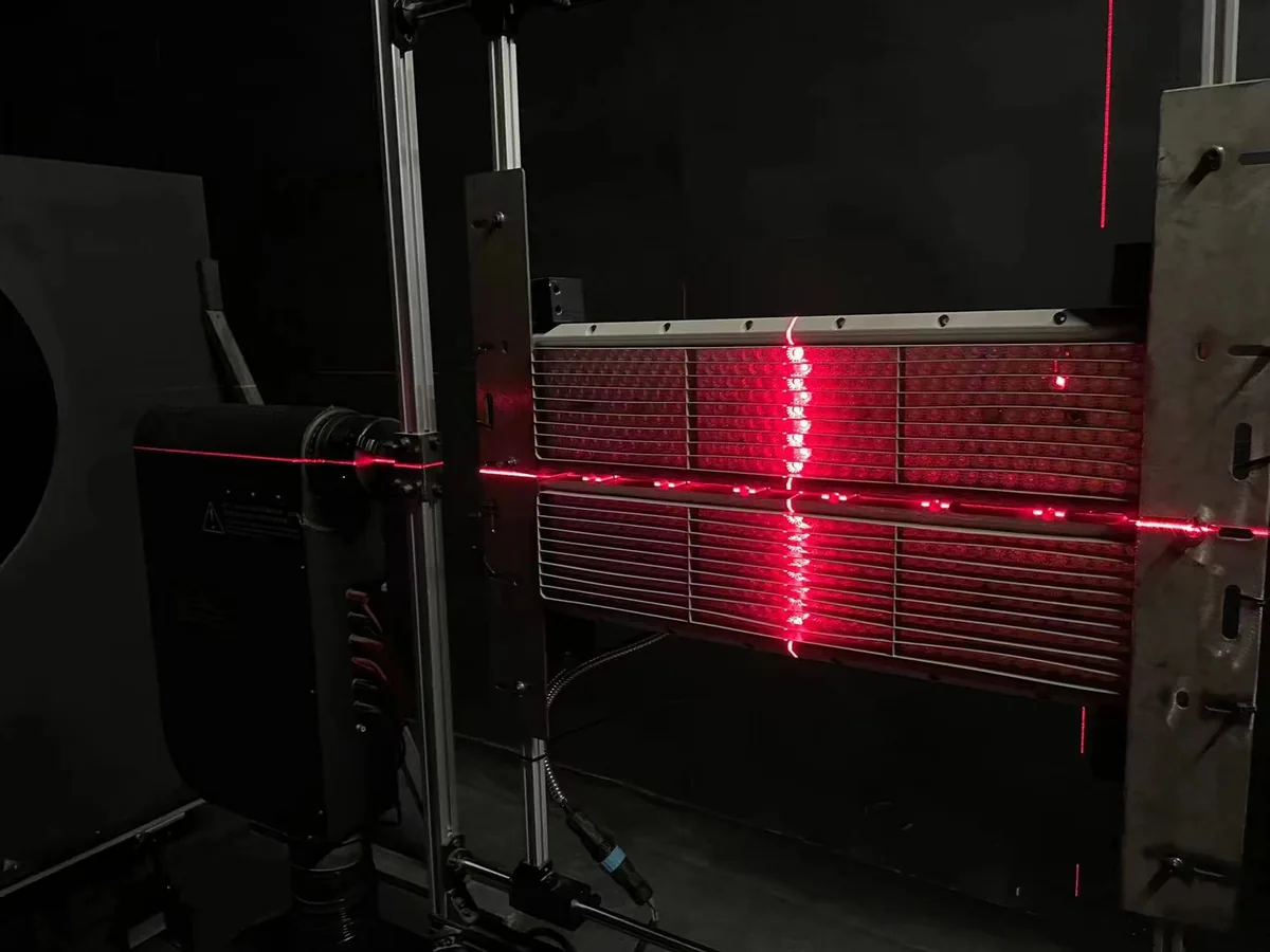 Laser alignment on a goniophotometer