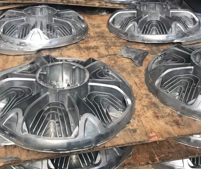 Raw cast round heatsinks